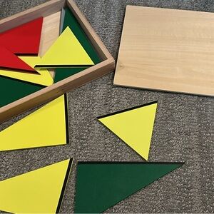 Montessori Constructive Triangles box